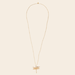 A Beautiful Story necklace 'Paradise' dragonfly -labradorite
