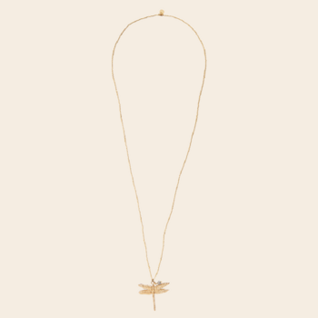 A Beautiful Story ketting 'Paradise' libelle -labradoriet