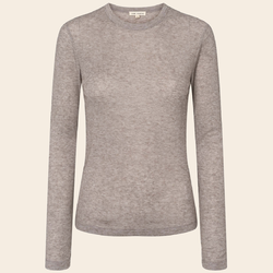 Esmé Studios shirt 'Ellia' modal / wool - brown melange