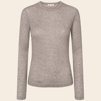 shirt 'Ellia' modal / wol - brown melange