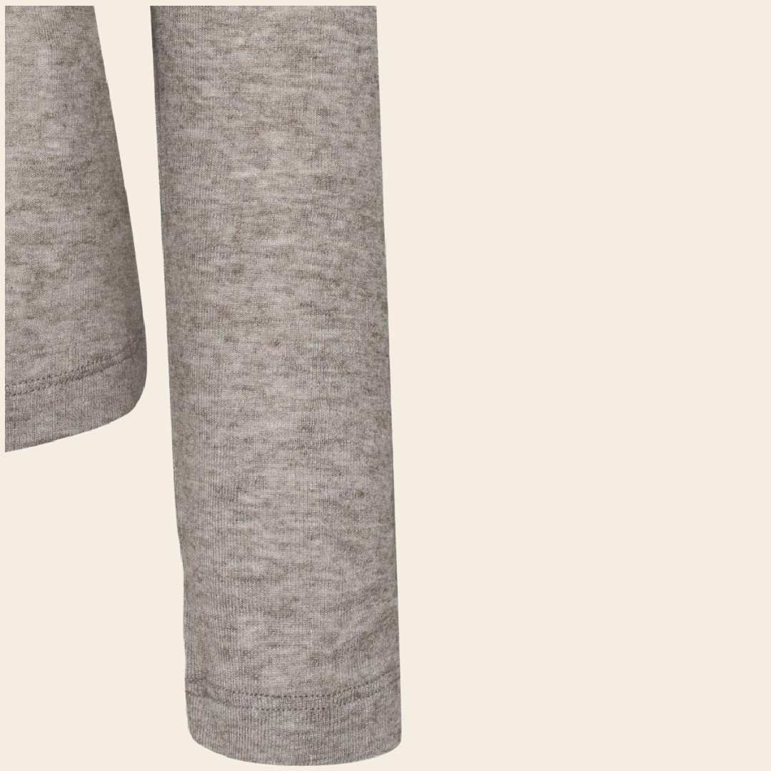 Esmé Studios turtle neck 'Ellia' modal / wool - brown melange