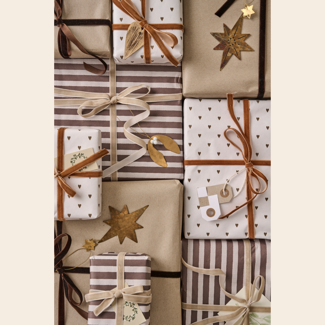 IBLaursen ornament mistletoe 'Gloria' pearl - brass