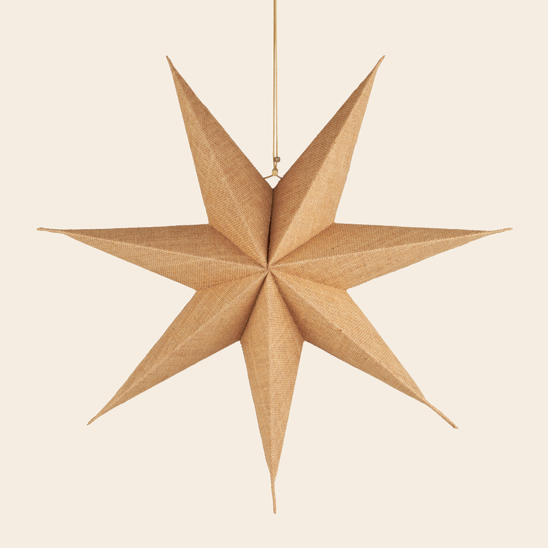 IBLaursen kerstster 'Stella' - jute