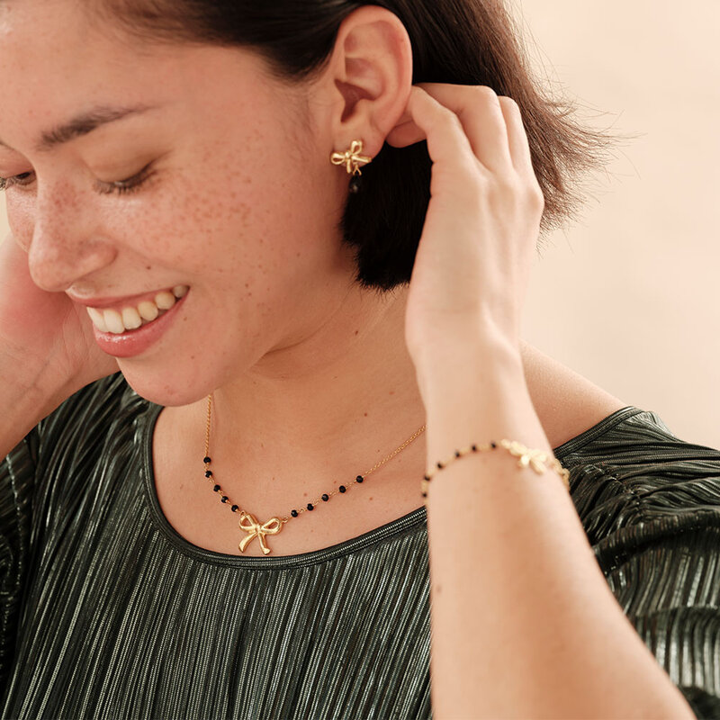 A Beautiful Story necklace 'Desiring' - onyx