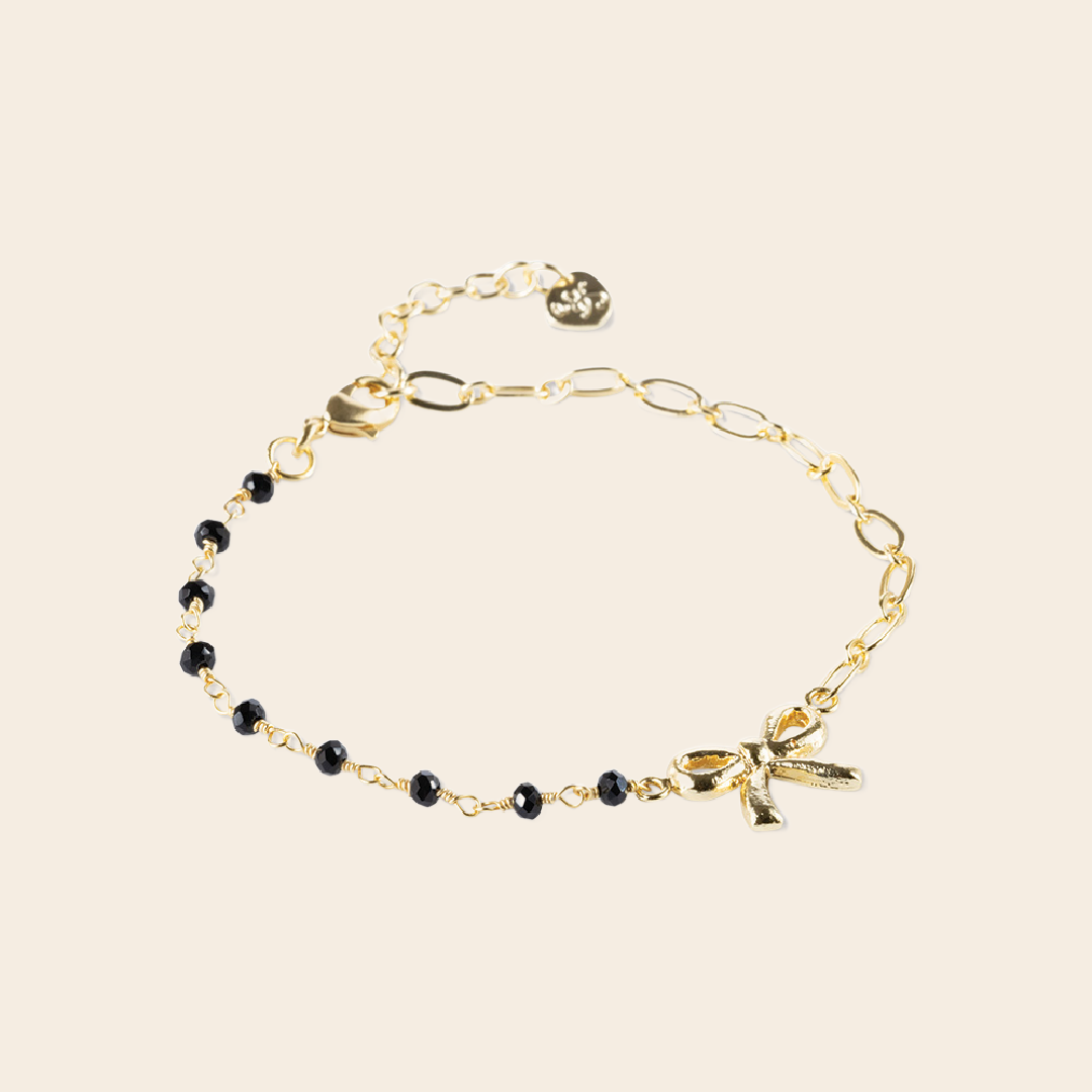 A Beautiful Story armband 'Thinking' - onyx