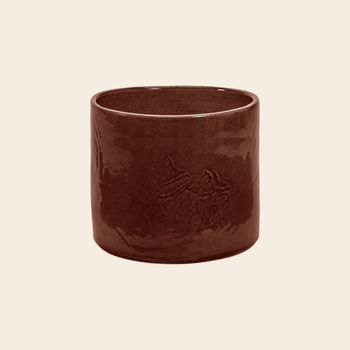 Serax flower pot 'Vaso' 02 brown by Vincent van Duysen
