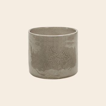 Serax flower pot 'Vaso' 02 grey by Vincent van Duysen