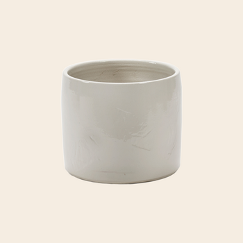 Serax flower pot 'Vaso' 02 white by Vincent van Duysen