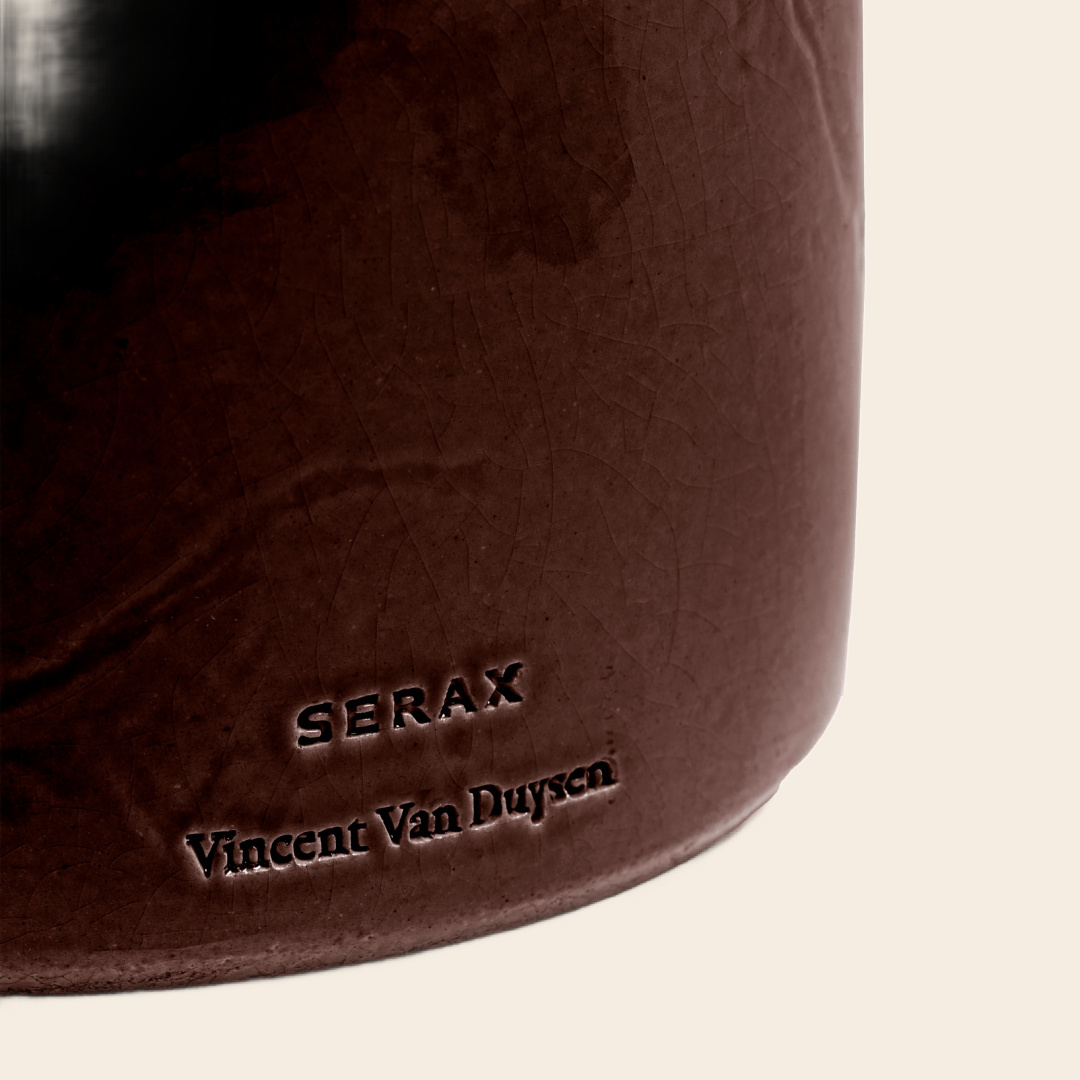 Serax bloempot 'Vaso' 02 brown by Vincent van Duysen