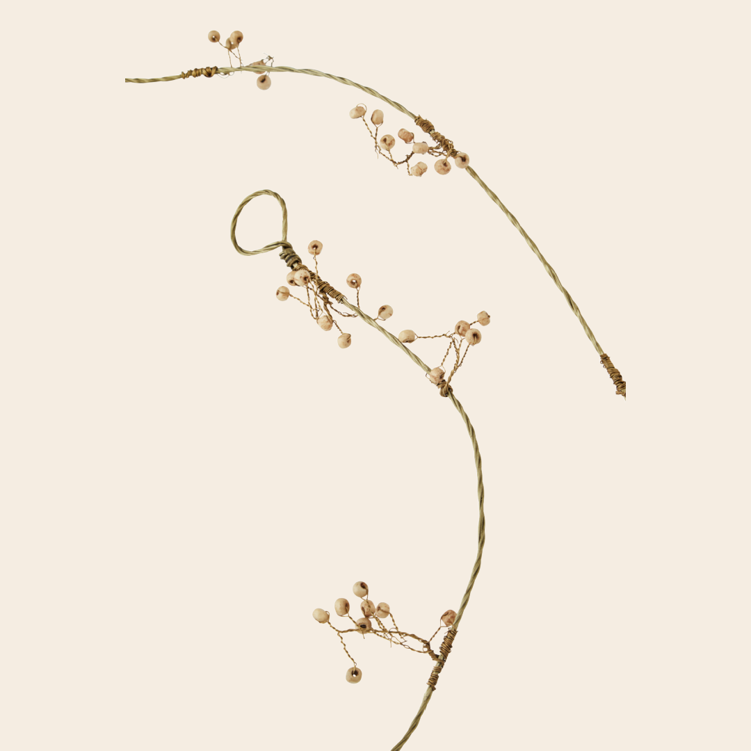 Madam Stoltz slinger 'Beads' - brass