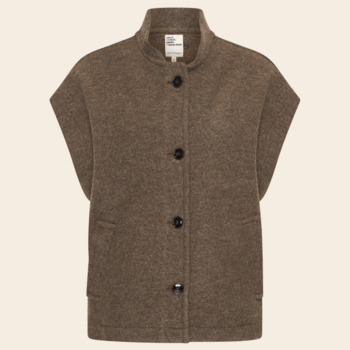 SacreCoeur mouwloos vest 'Sonny' wol - marron