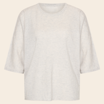 Majestic Filatures shirt 'Coudes' cashmere - brume chiné