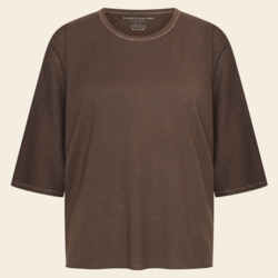 Majestic Filatures shirt 'Coudes' cashmere - chocolate