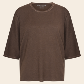 Majestic Filatures shirt 'Coudes' cashmere - chocolate