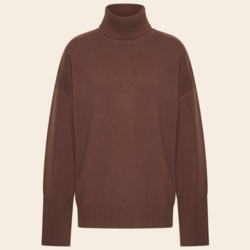 Majestic Filatures turtleneck 'Roulé'  merinowool - chocolate