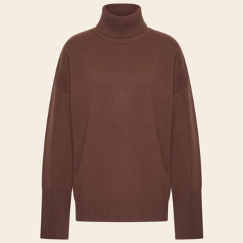 Majestic Filatures turtleneck 'Roulé'  merinowool - chocolate