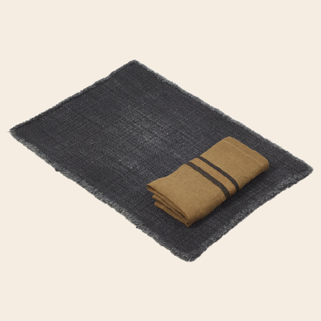 Libeco placemat 'Jasper' - linnen / wol