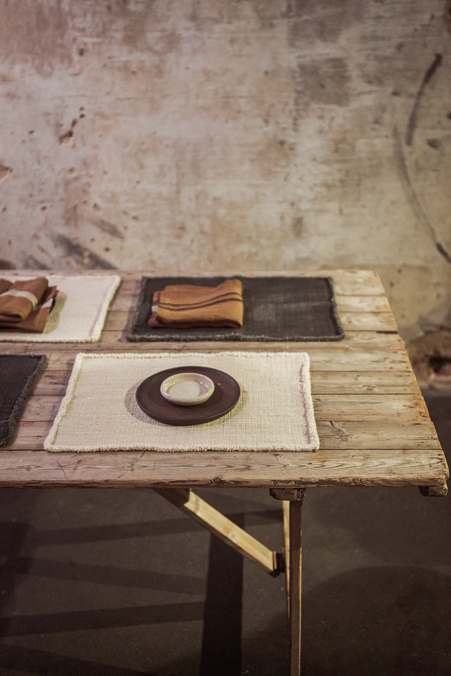 Libeco placemat 'Jasper' - linnen / wol