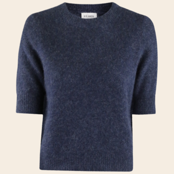 Six Ames trui 'Rocca' raccoon - deep blue