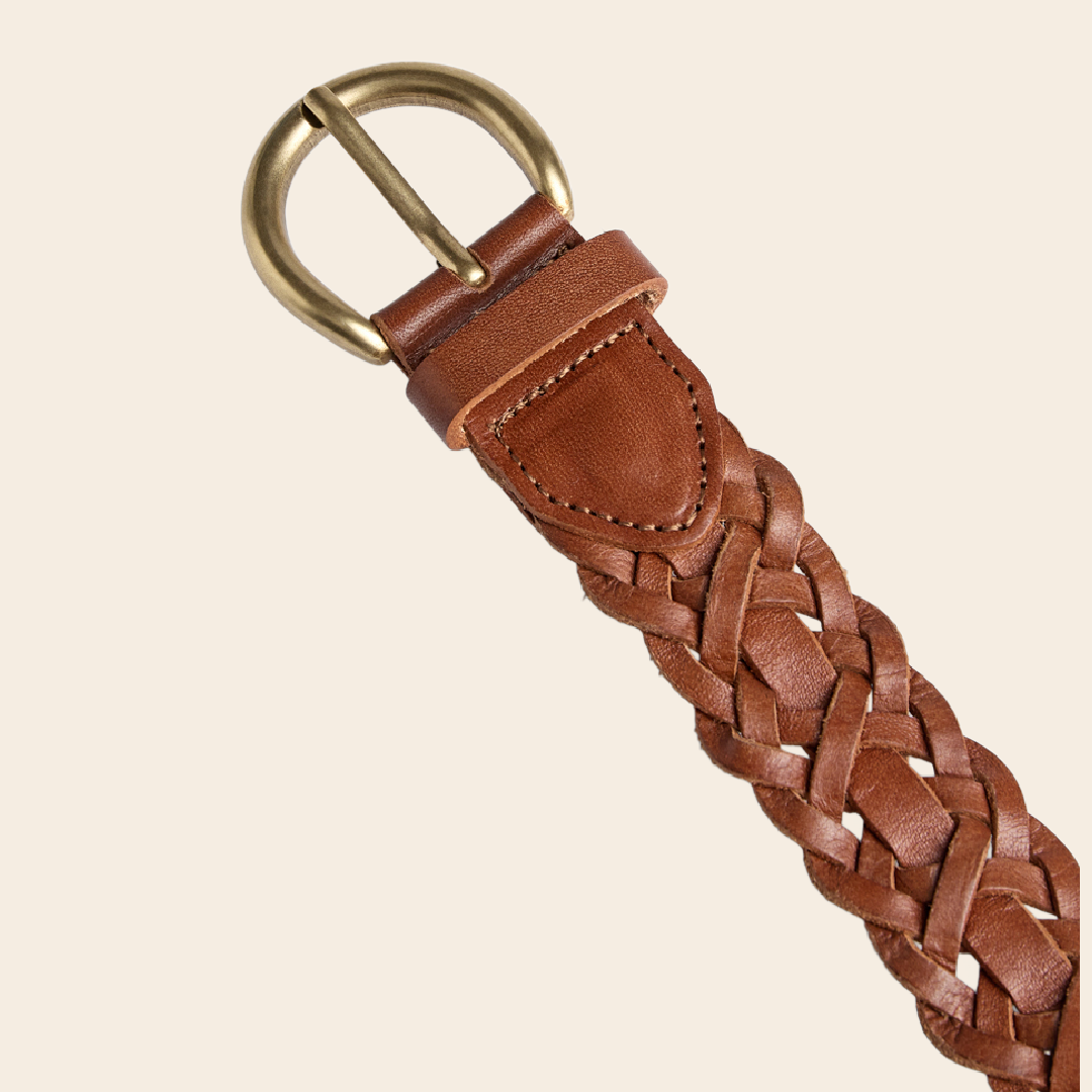 Markberg riem 'Harlyn' leder - cognac