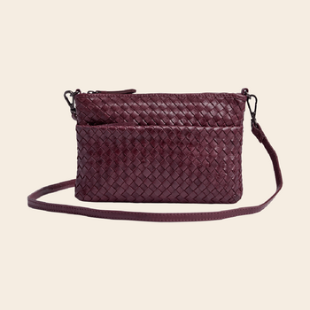 Markberg schoudertas 'Karima' leer - burgundy