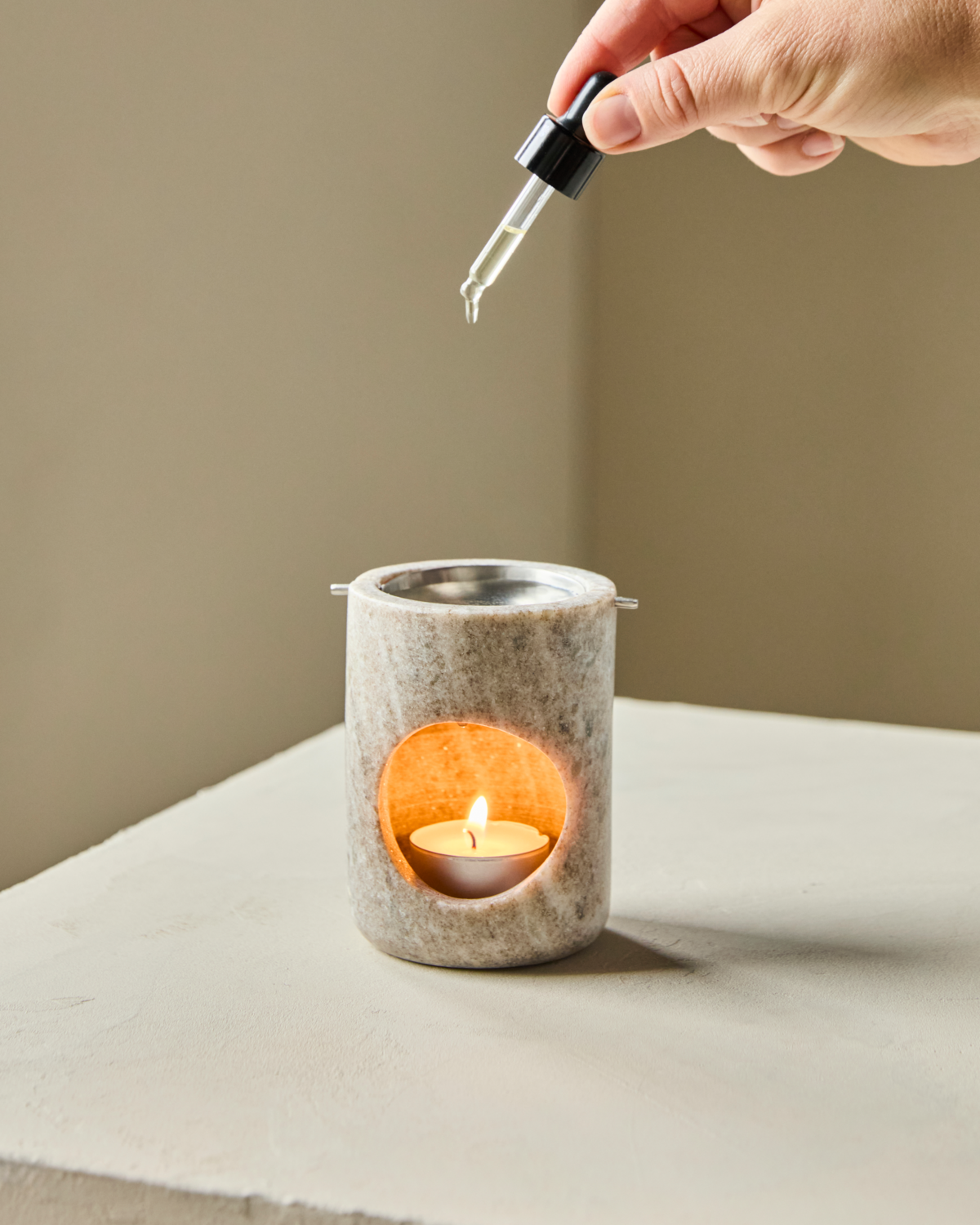 Meraki oilburner marble - beige