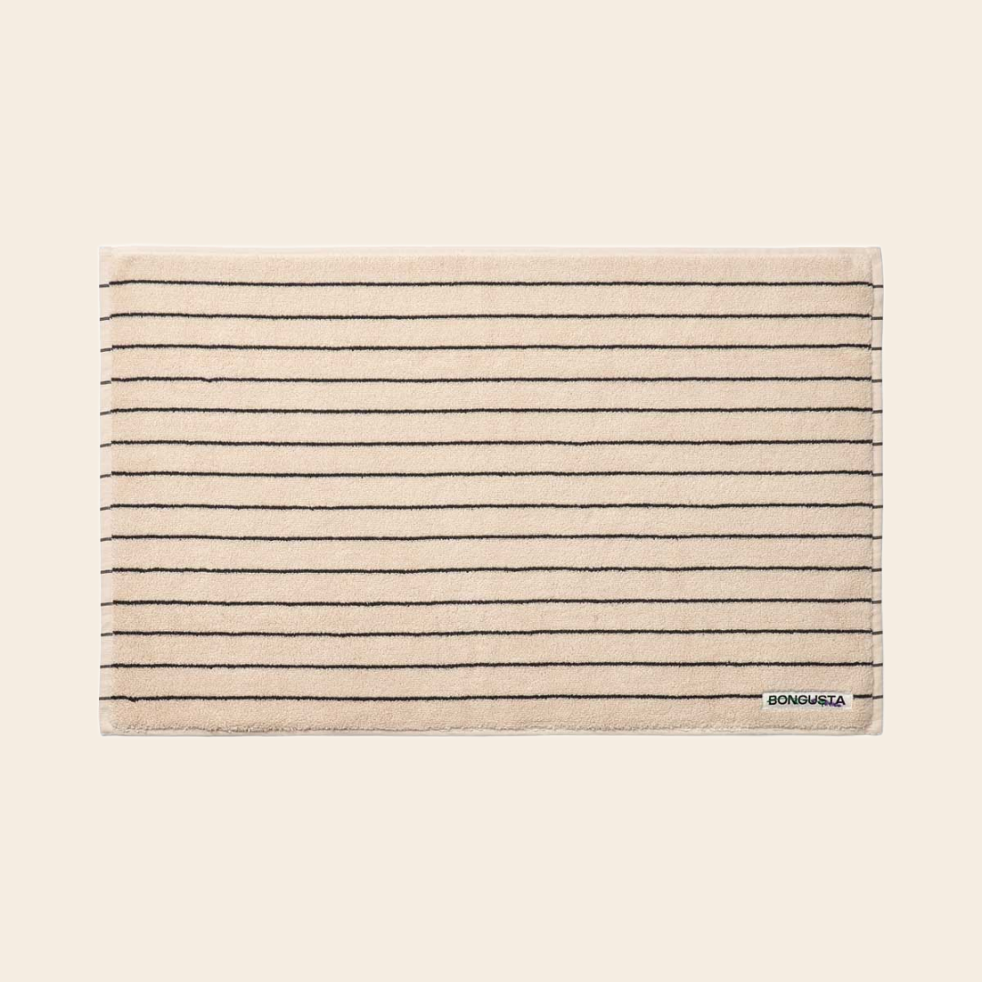 Bongusta bath mat  'Naram' 50x80cm - Cream & Ink