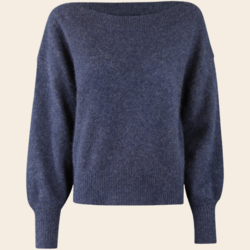Six Ames sweater 'Malou' Waschbärwolle - deep blue