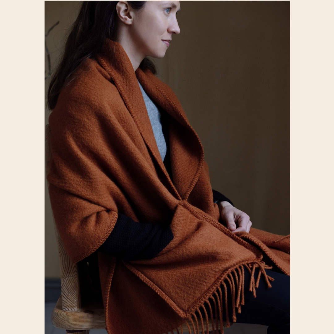Lapuan Kankurit pocketsjaal 'Uni' wol - cinnamon