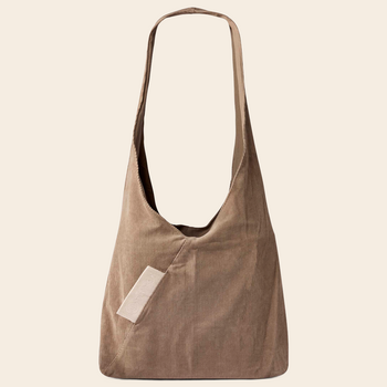 TinTok triangle tas 'Arti' corduroy - mocha