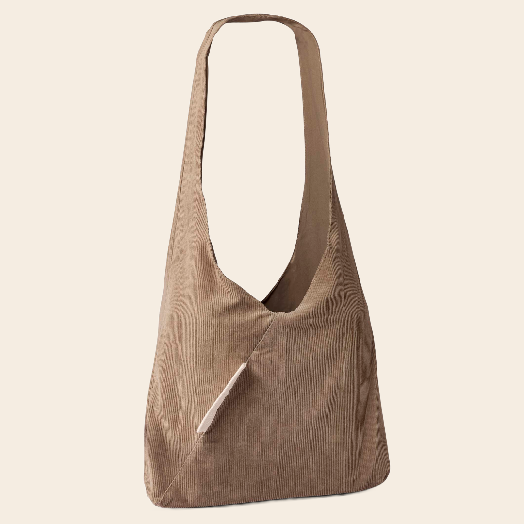 TinTok triangle bag 'Arti' corduroy - mocha