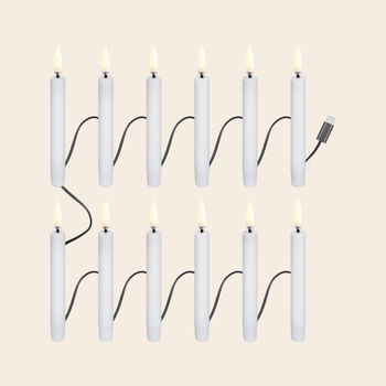 Uyuni set/12 kerstkaarsjes - string