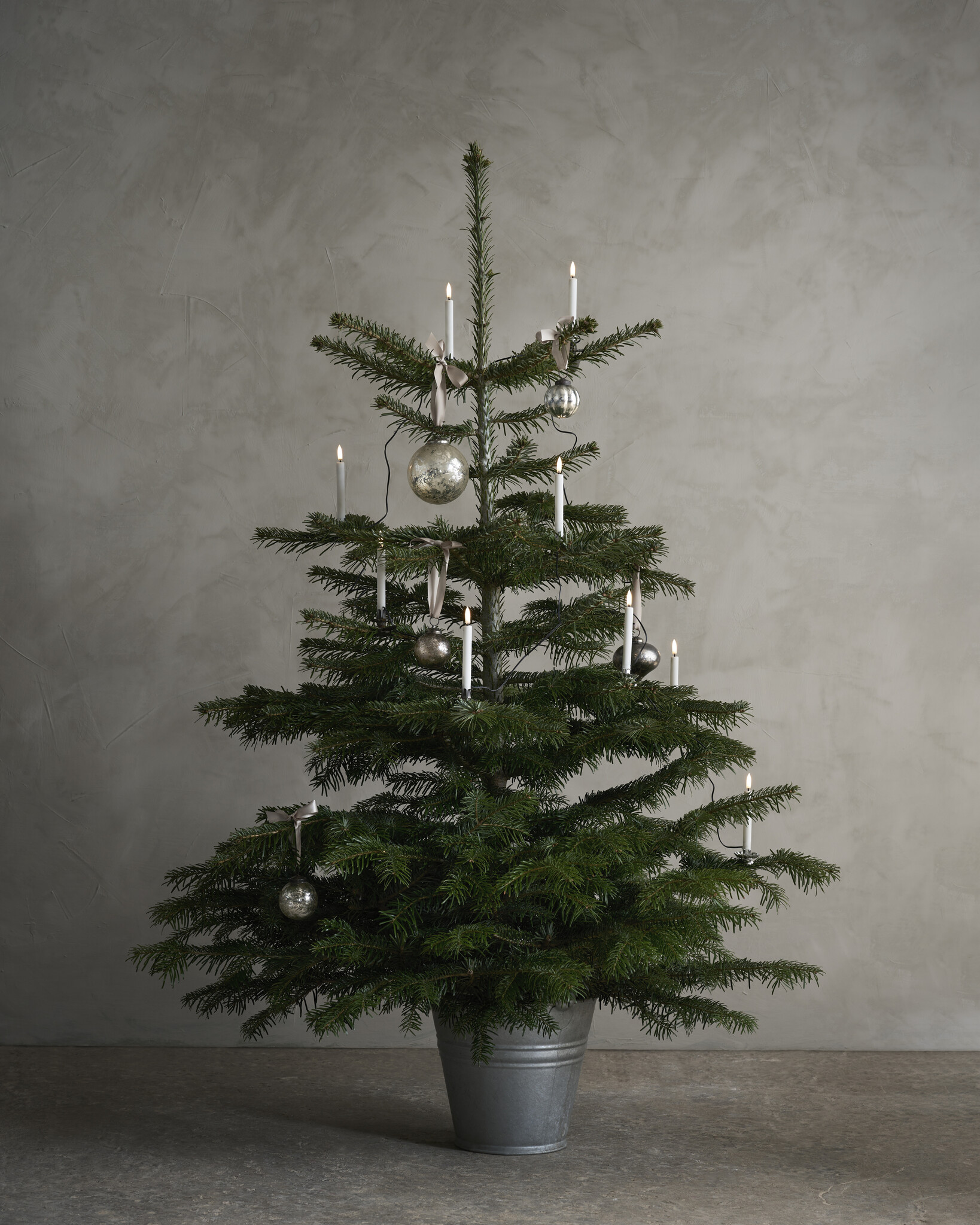 Uyuni set/12 kerstkaarsjes - string