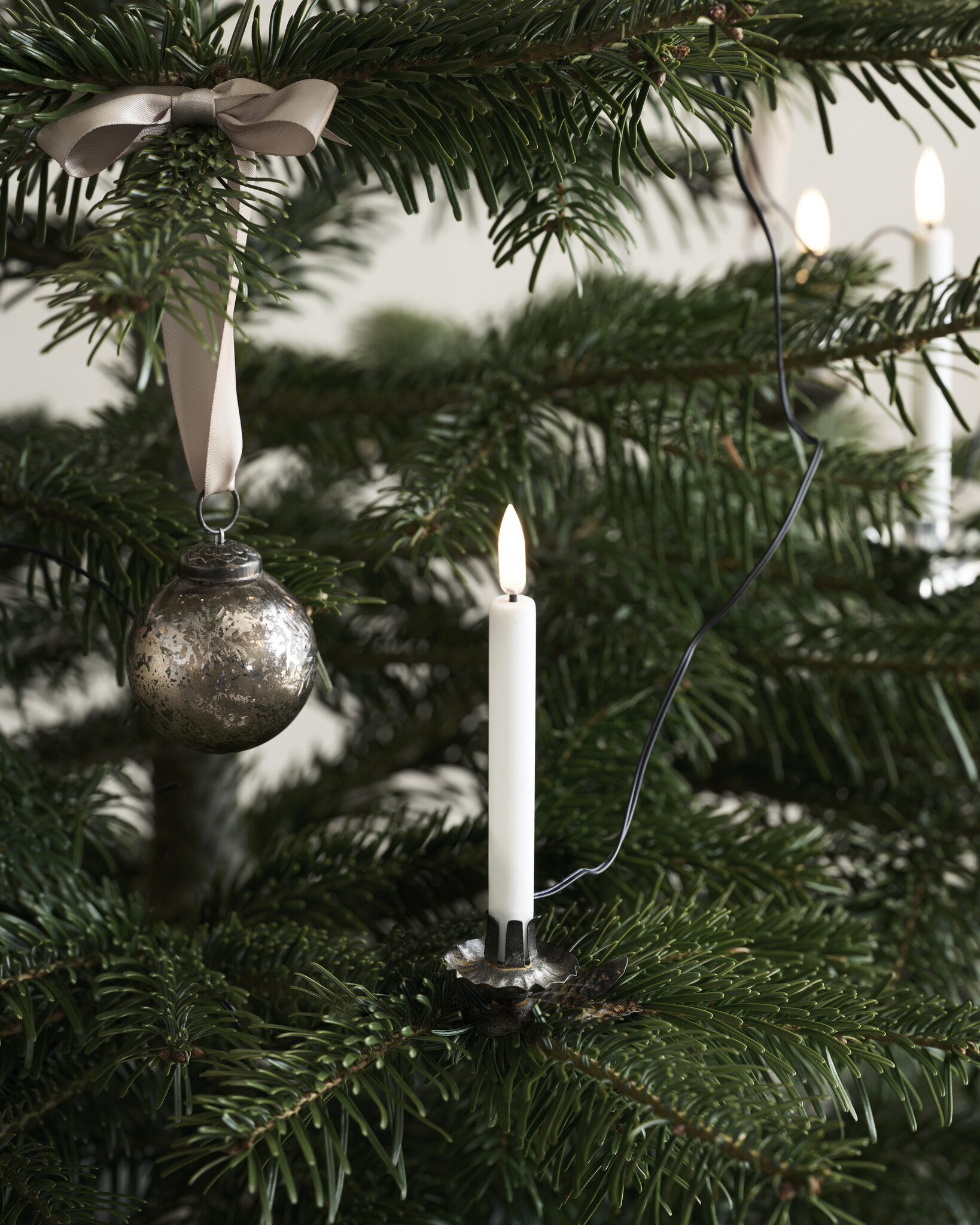 Uyuni set/12 kerstkaarsjes - string