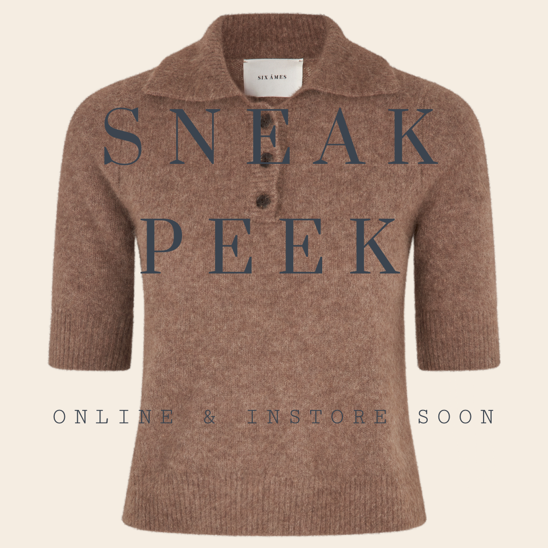 Six Ames short sleeve polo  'Ricca' raccoon - acorn