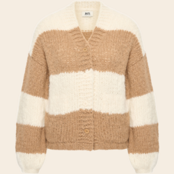Inti Knitwear cardigan 'Kaia' alpaca - ecru / clay
