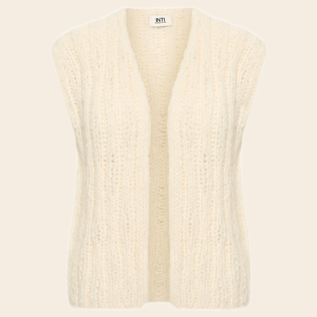 Inti Knitwear gilet 'Rose' alpaca - clay