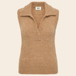 Inti Knitwear gilet 'Tess' alpaca - clay