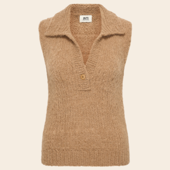 Inti Knitwear gilet 'Tess' alpaca - clay