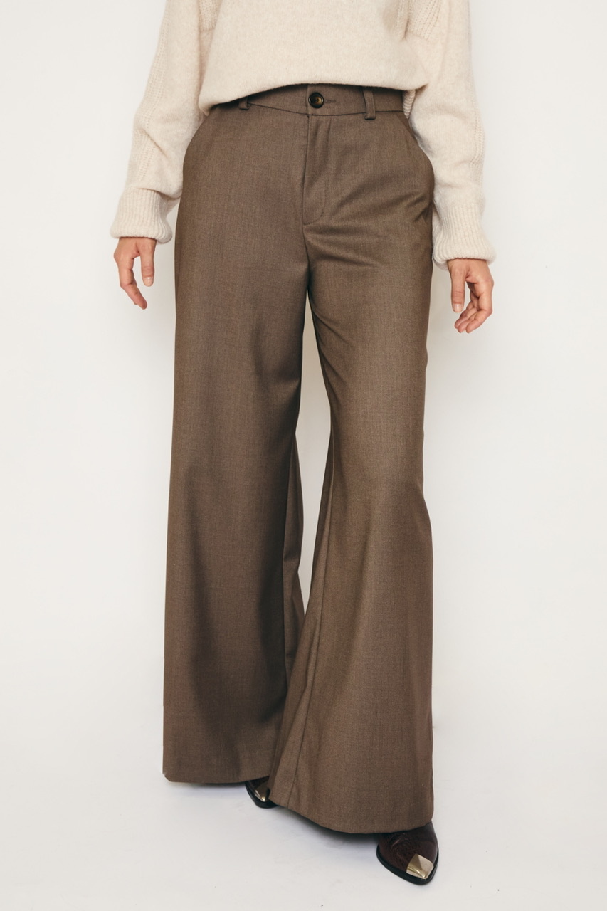 RE/BORN pantalon 'Charlie' viscose - taupe