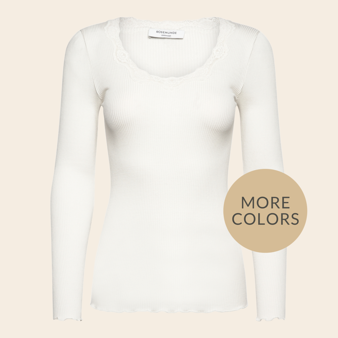 Rosemunde shirt 'Lace' zijde / katoen