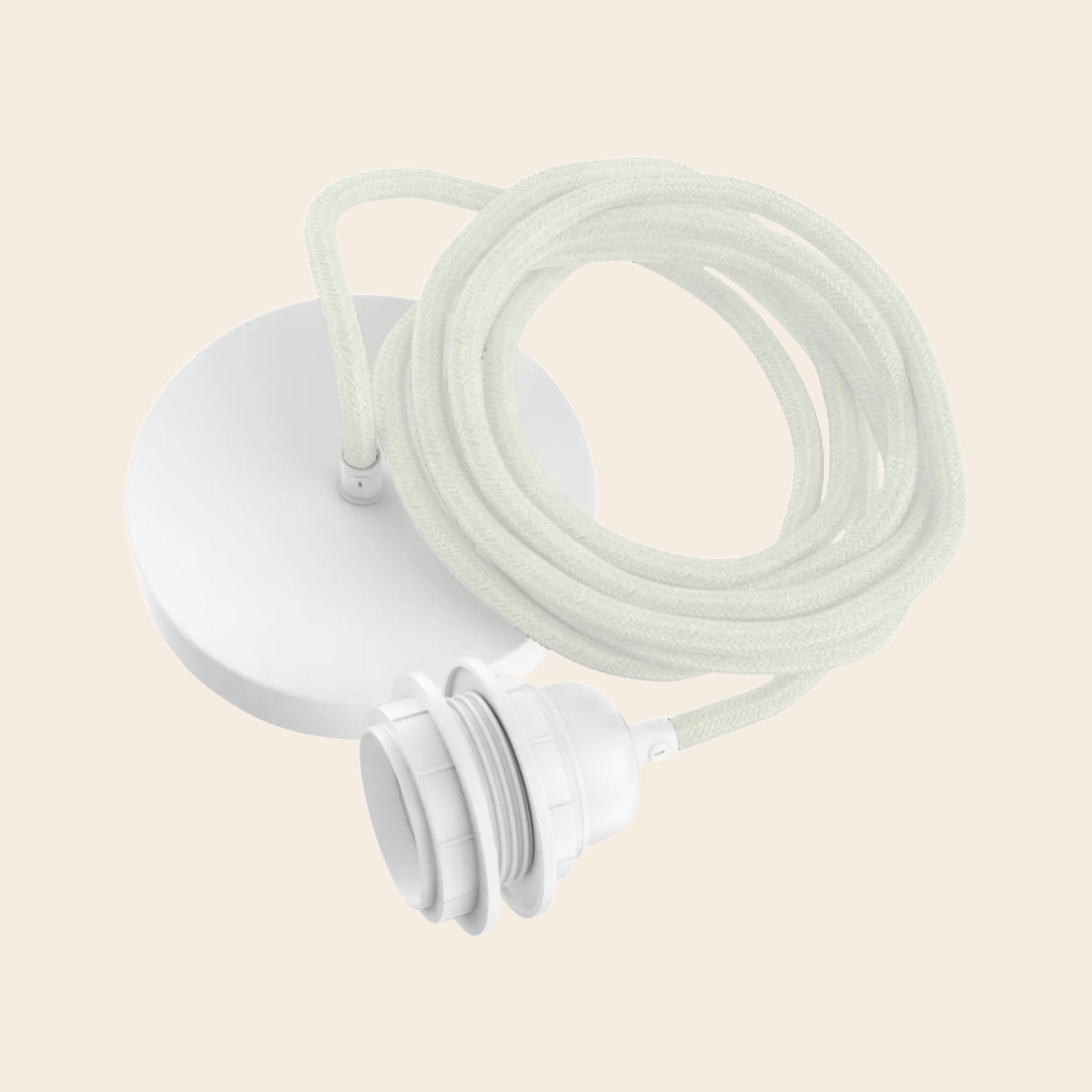 Hoopzi Copy of fitting plafondkap - jute / wit