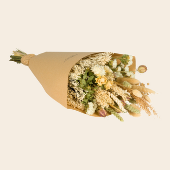 boeket droogbloemen - naturel