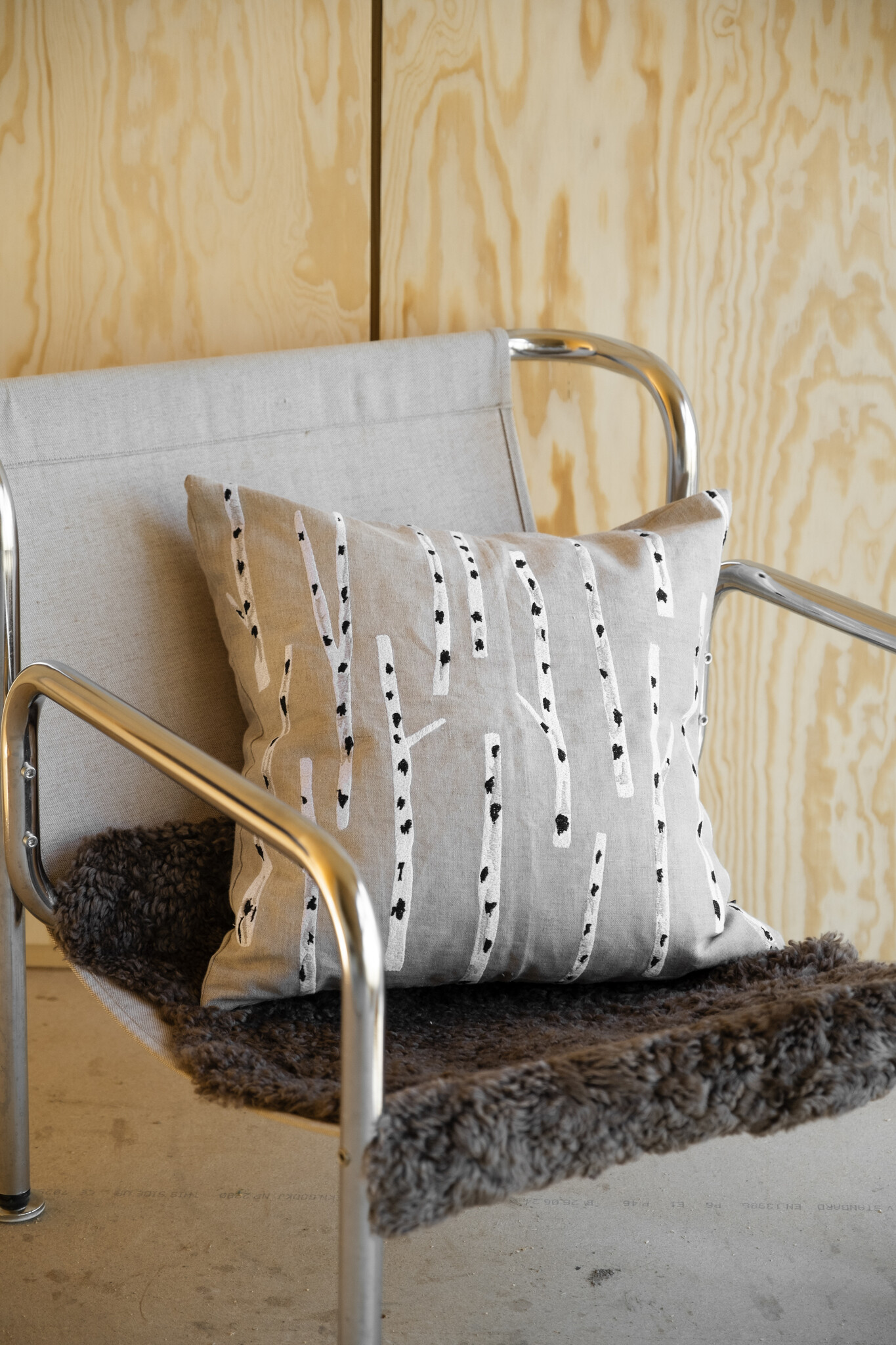 Fine Little Day cushioncover 'Birch' - linen