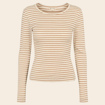 Esmé Studios shirt 'Blossom' cotton - brown stripe