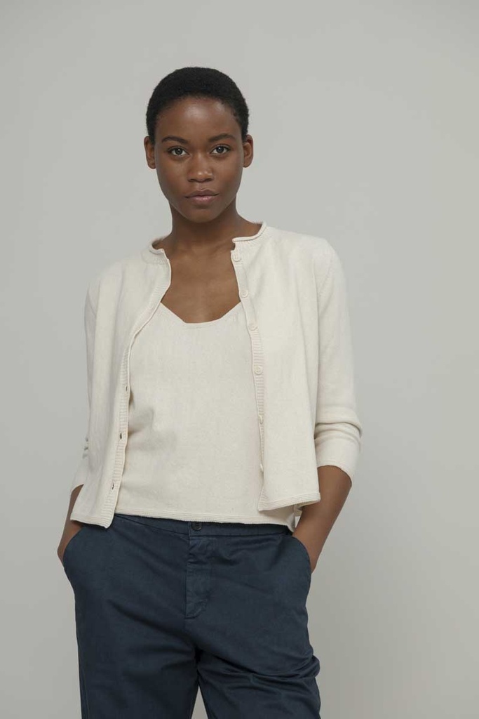 Rifo vest 'Leda' katoen - white burro