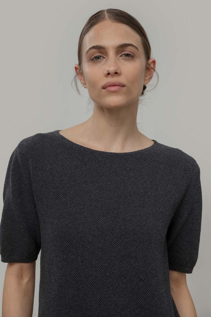 Rifo jurk 'Alessandra' knitted - antraciet