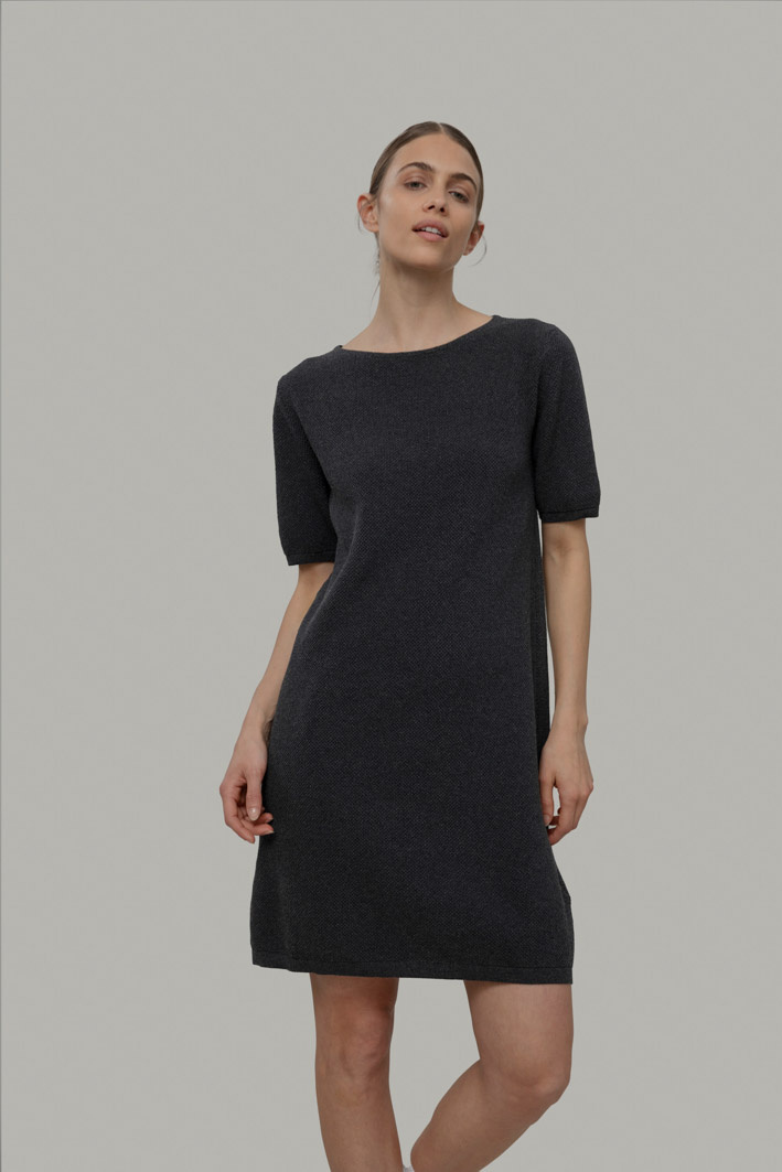 Rifo jurk 'Alessandra' knitted - antraciet