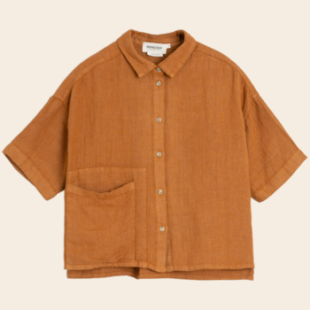 Indi & Cold blouse linnen - rust