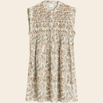 Indi & Cold blouse 'Ruffle' katoen - ecru